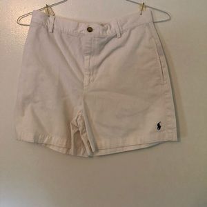 Polo white shorts